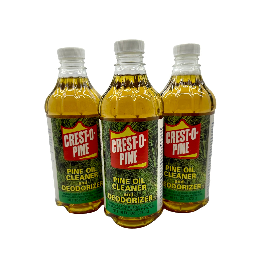 Crest-O-Pine Oil 16 Oz, Multi-Purpose Cleaner/Degreaser/Deodorant, USA-Made, Eco-Friendly, Pet-Friendly 16 Oz