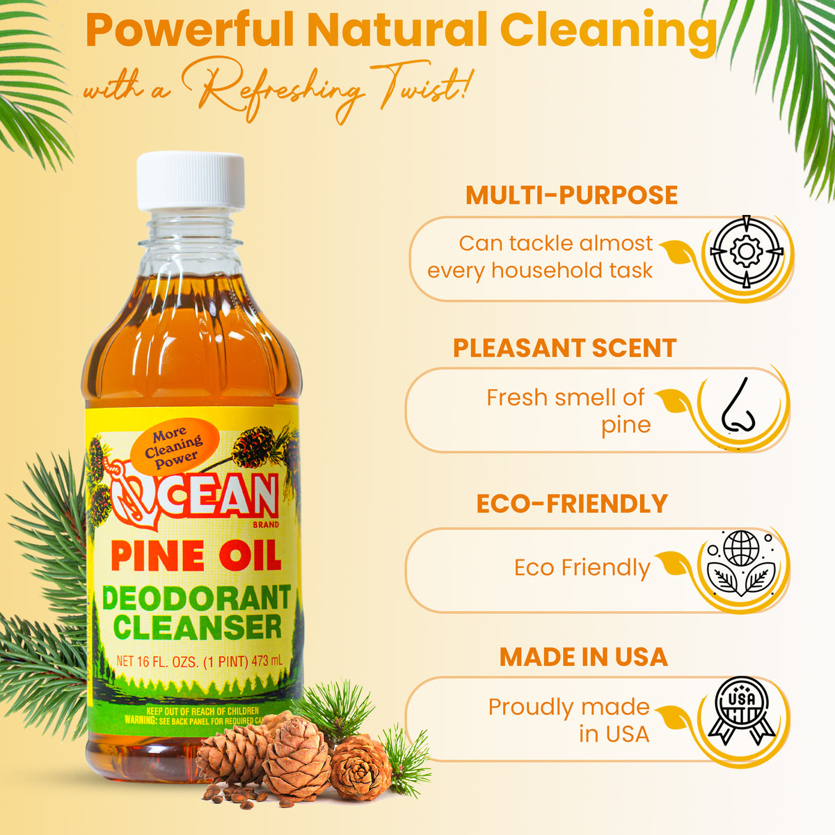 Ocean Pine Oil Multipurpose Cleaner – 16 oz