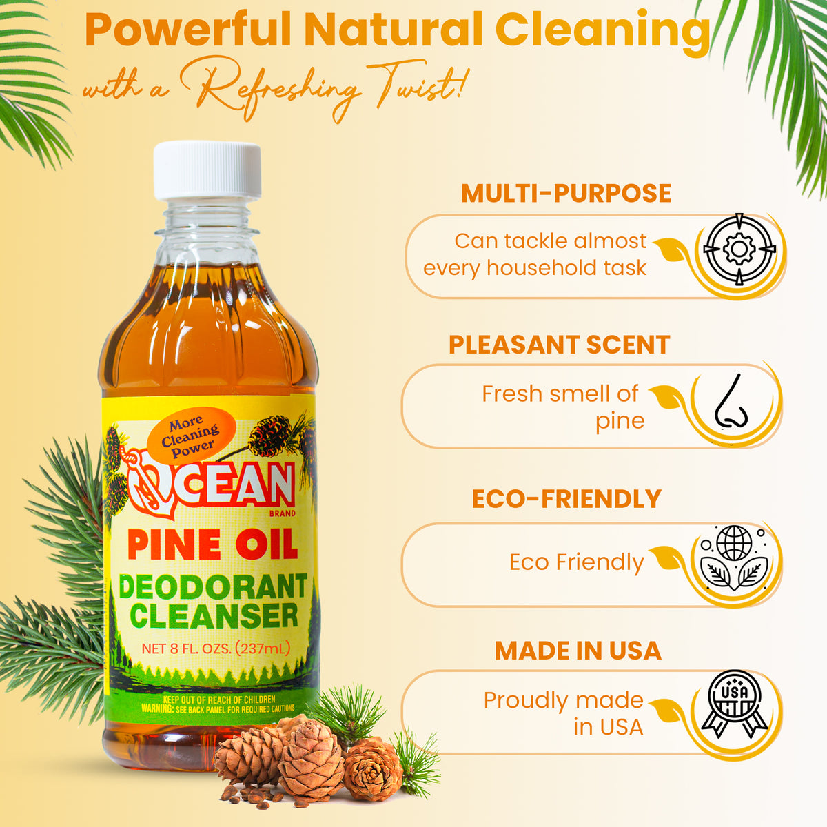 Ocean Pine Oil Multipurpose Cleaner – 8 oz