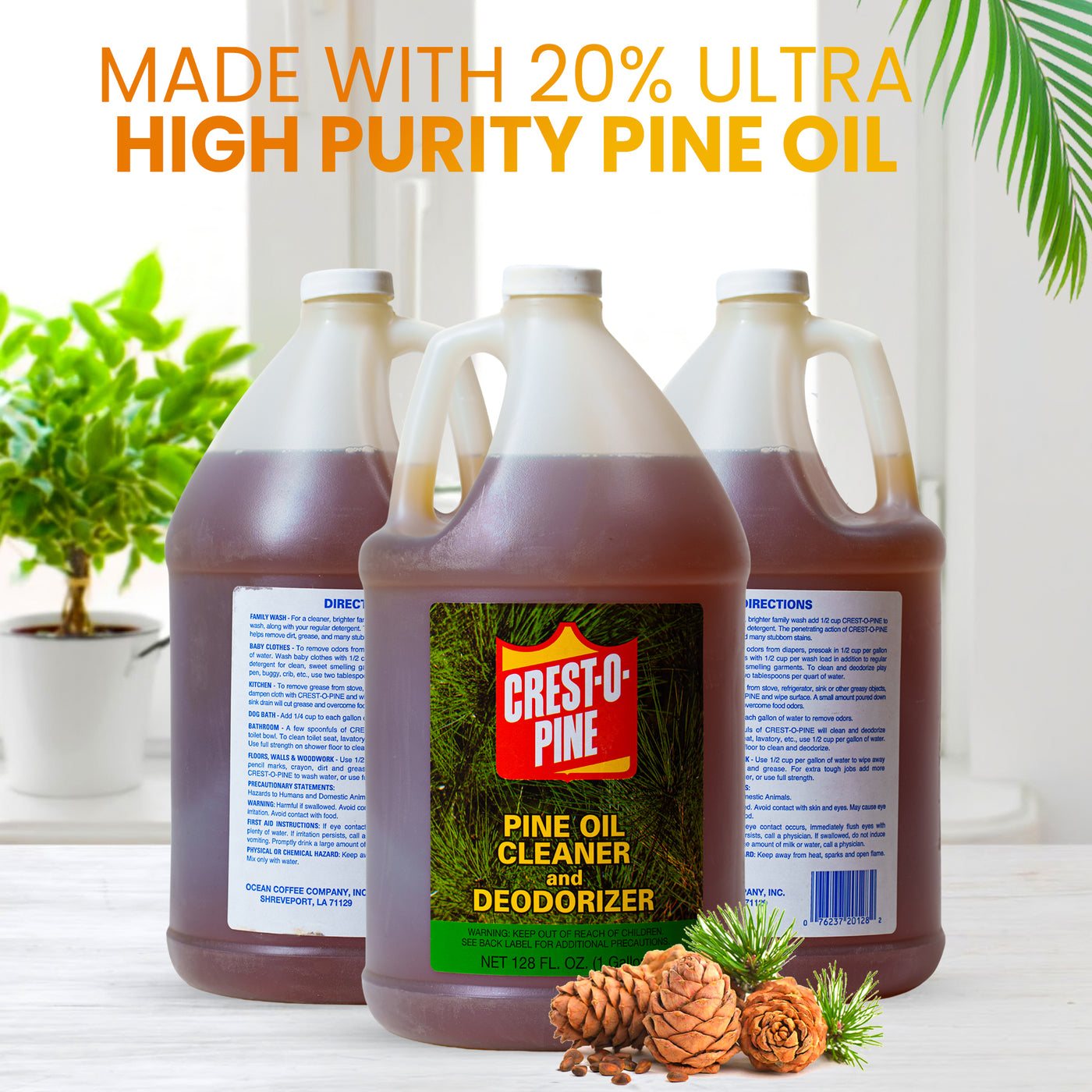 pine oil herbicide Crest-O-Pine Oil All-Purpose Cleaner, Degreaser & Deodorizer – 1 Gallo –  The Pine Oil Company
